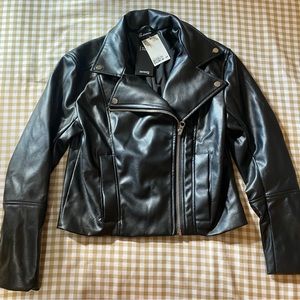 H&M Vegan Faux Leather Jacket (Size Small) (Womens)